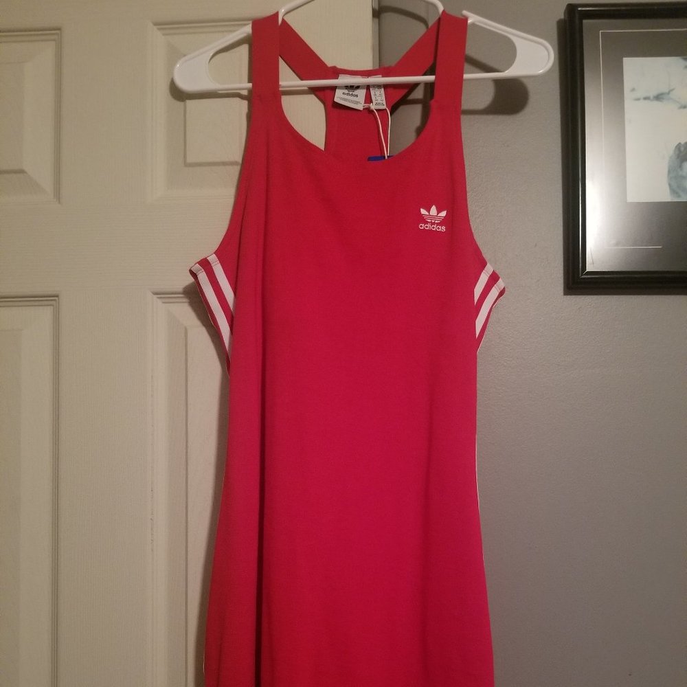 Adidas - Red Racer Back Dress - Medium